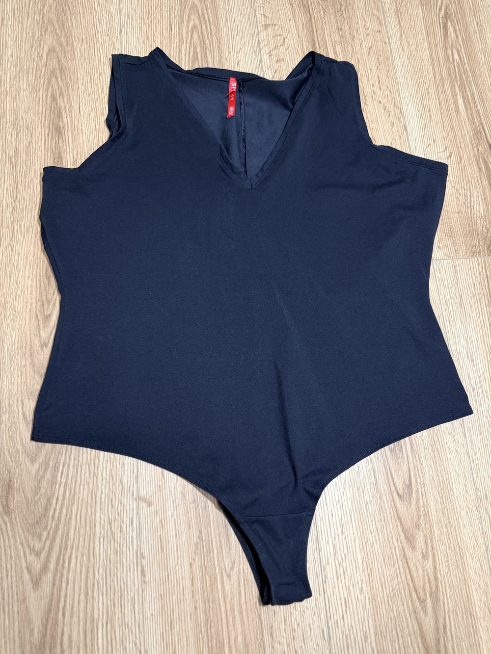 SPANX Black V-Neck Women's Bodysuit
